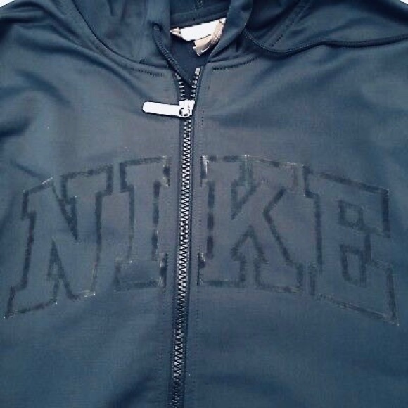 Nike Track Jacket XL Hooded blue with yellow trim - Picture 3 of 7